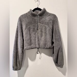 SHEIN Gray Fleece Jacket